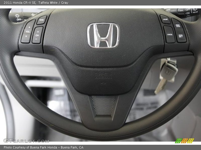 Taffeta White / Gray 2011 Honda CR-V SE