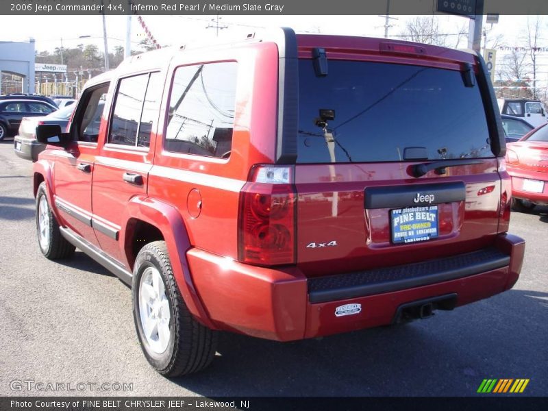 Inferno Red Pearl / Medium Slate Gray 2006 Jeep Commander 4x4