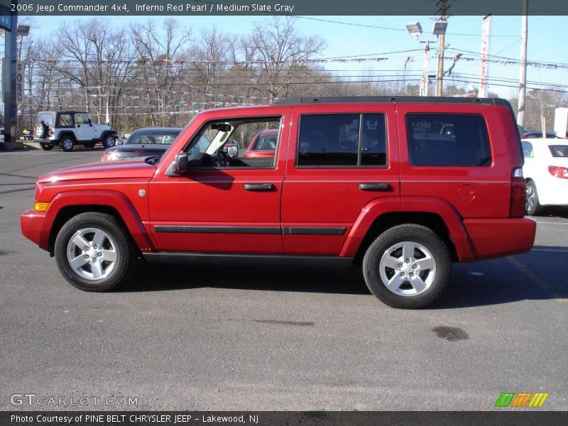 Inferno Red Pearl / Medium Slate Gray 2006 Jeep Commander 4x4