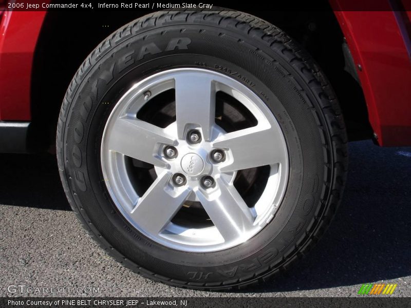 Inferno Red Pearl / Medium Slate Gray 2006 Jeep Commander 4x4