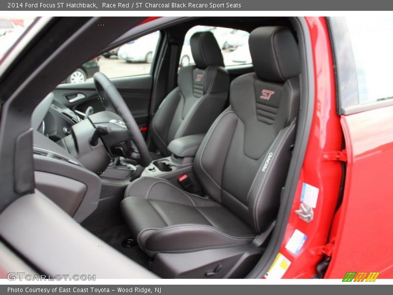 Race Red / ST Charcoal Black Recaro Sport Seats 2014 Ford Focus ST Hatchback