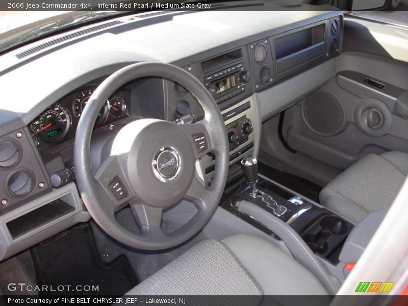 Inferno Red Pearl / Medium Slate Gray 2006 Jeep Commander 4x4