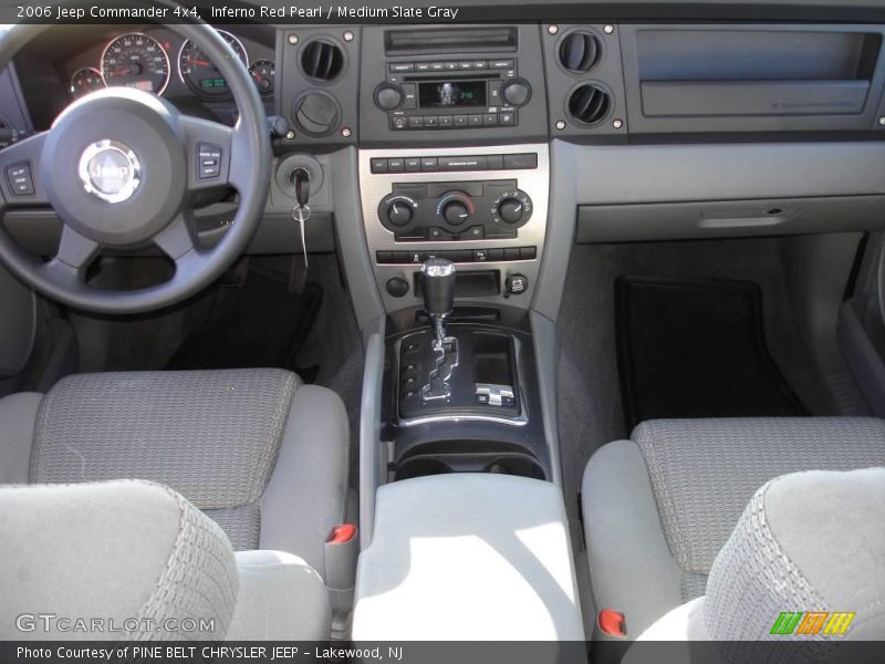 Inferno Red Pearl / Medium Slate Gray 2006 Jeep Commander 4x4