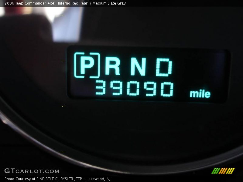 Inferno Red Pearl / Medium Slate Gray 2006 Jeep Commander 4x4