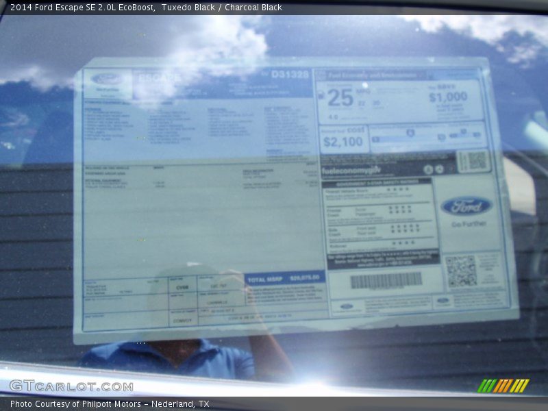 Tuxedo Black / Charcoal Black 2014 Ford Escape SE 2.0L EcoBoost