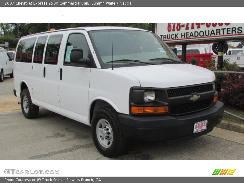 Summit White / Neutral 2007 Chevrolet Express 2500 Commercial Van