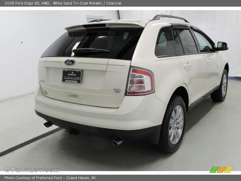 White Sand Tri-Coat Metallic / Charcoal 2008 Ford Edge SEL AWD