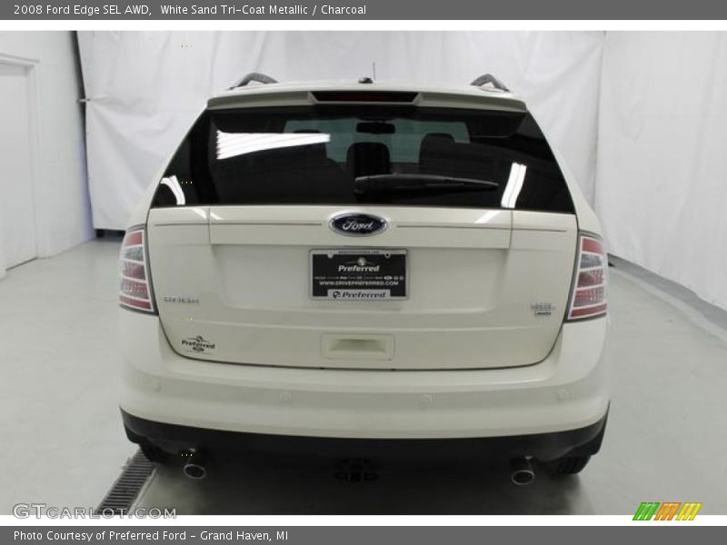 White Sand Tri-Coat Metallic / Charcoal 2008 Ford Edge SEL AWD