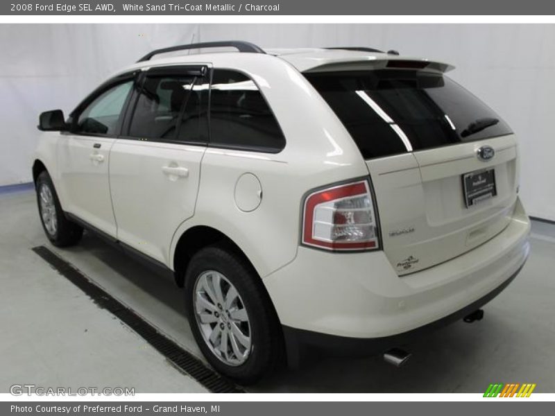 White Sand Tri-Coat Metallic / Charcoal 2008 Ford Edge SEL AWD