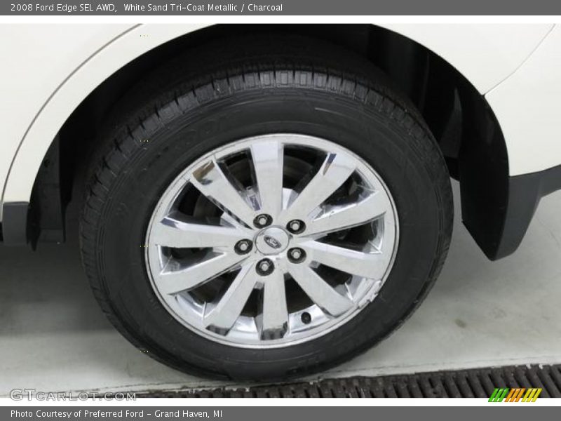 White Sand Tri-Coat Metallic / Charcoal 2008 Ford Edge SEL AWD