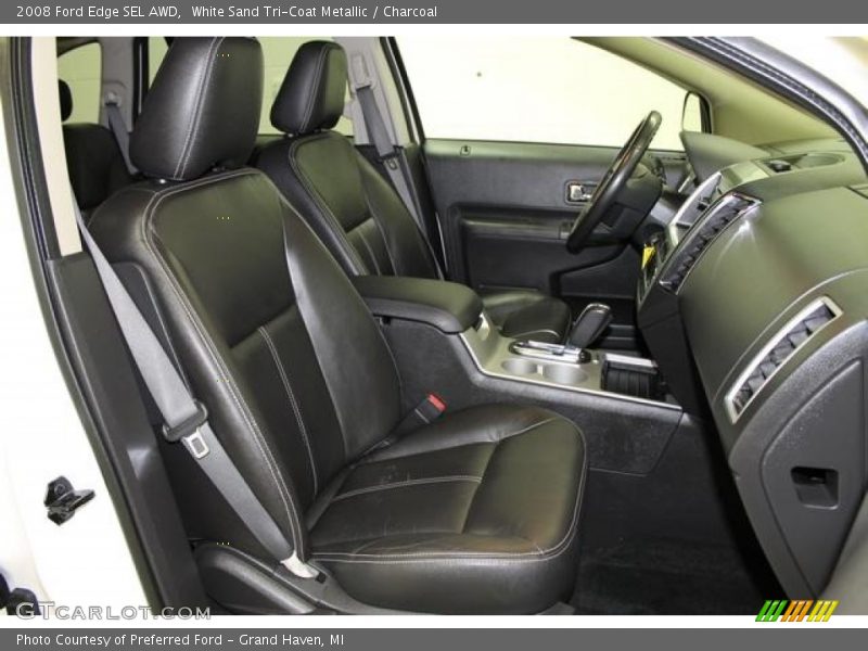 White Sand Tri-Coat Metallic / Charcoal 2008 Ford Edge SEL AWD