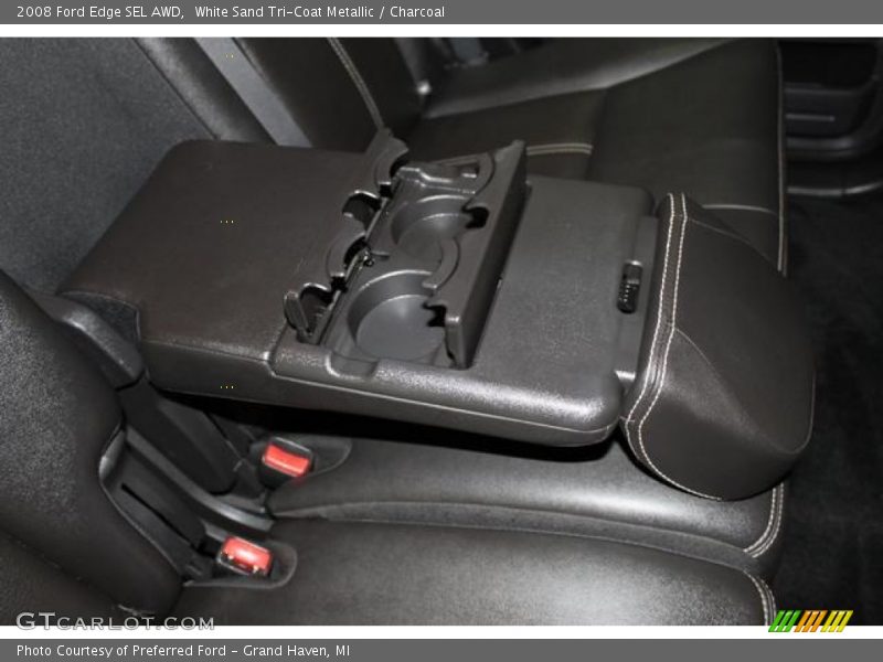 White Sand Tri-Coat Metallic / Charcoal 2008 Ford Edge SEL AWD