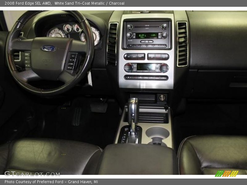 White Sand Tri-Coat Metallic / Charcoal 2008 Ford Edge SEL AWD