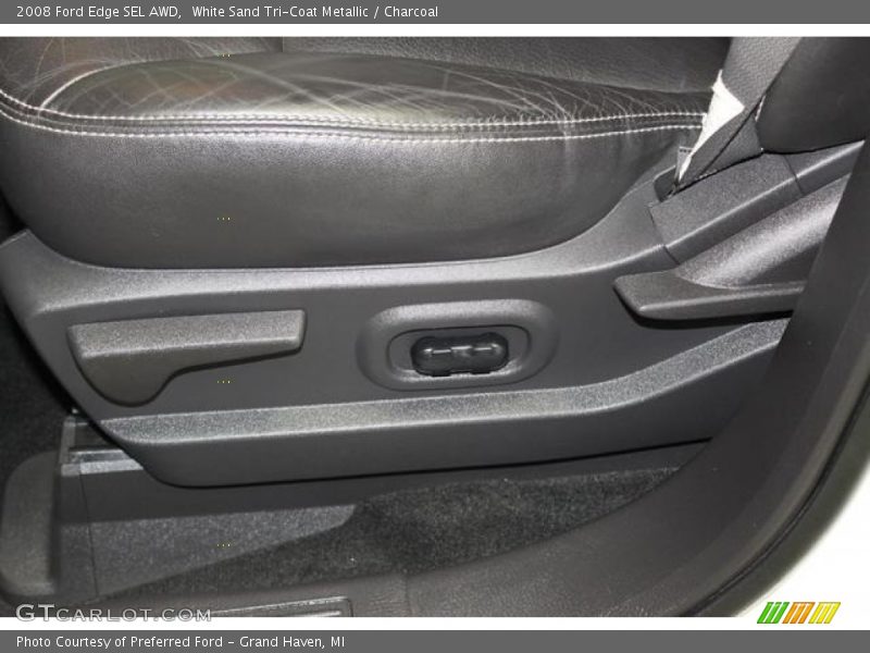 White Sand Tri-Coat Metallic / Charcoal 2008 Ford Edge SEL AWD
