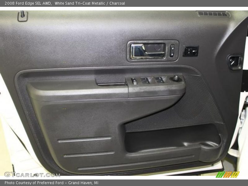 White Sand Tri-Coat Metallic / Charcoal 2008 Ford Edge SEL AWD