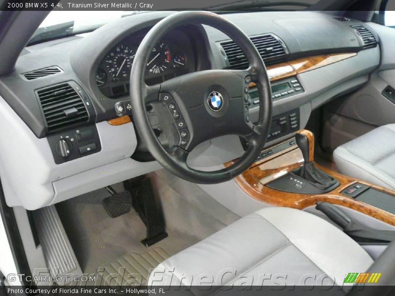 Titanium Silver Metallic / Gray 2000 BMW X5 4.4i