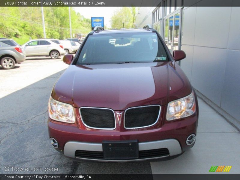 Sonoma Red Metallic / Ebony 2009 Pontiac Torrent AWD