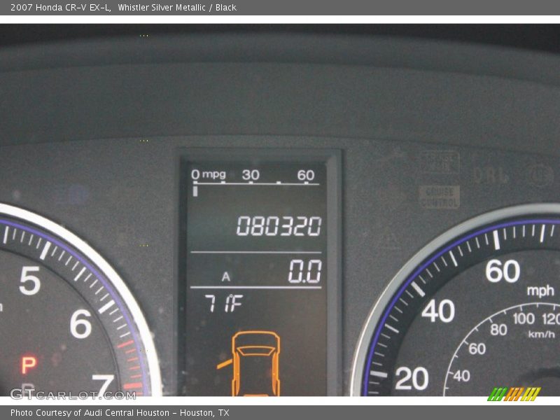 Whistler Silver Metallic / Black 2007 Honda CR-V EX-L