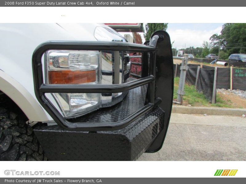 Oxford White / Camel 2008 Ford F350 Super Duty Lariat Crew Cab 4x4