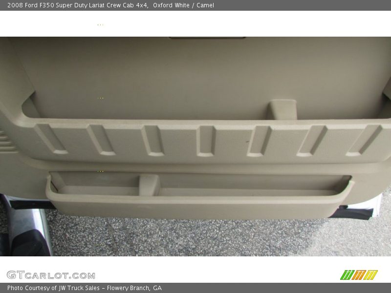 Oxford White / Camel 2008 Ford F350 Super Duty Lariat Crew Cab 4x4