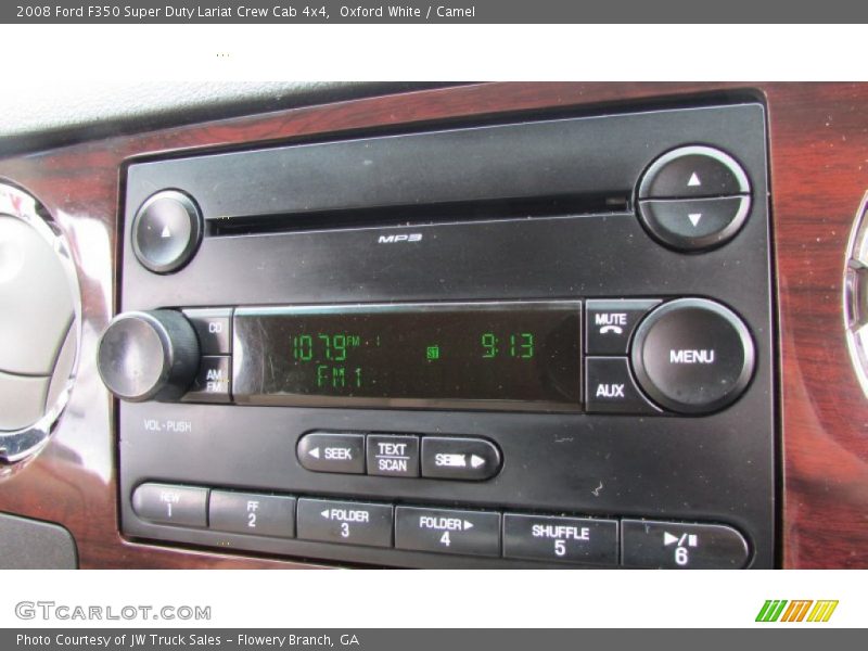 Oxford White / Camel 2008 Ford F350 Super Duty Lariat Crew Cab 4x4