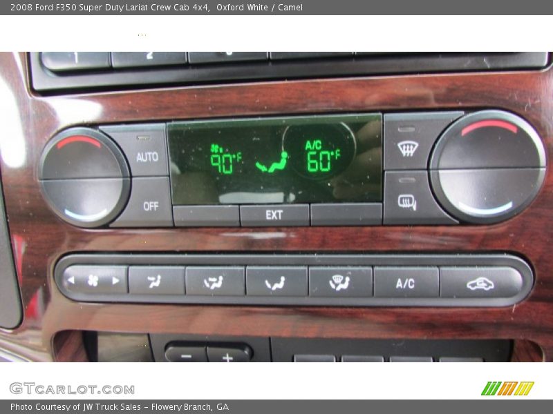 Oxford White / Camel 2008 Ford F350 Super Duty Lariat Crew Cab 4x4