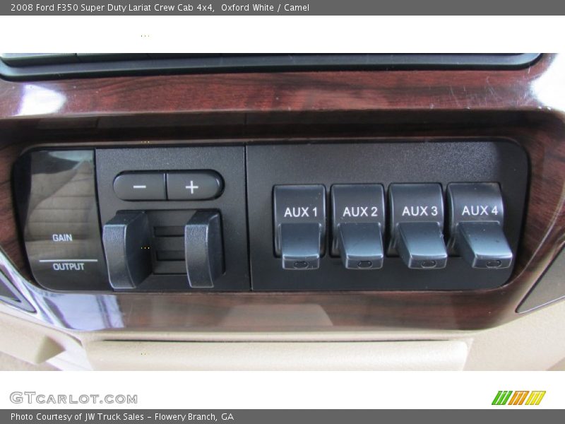 Oxford White / Camel 2008 Ford F350 Super Duty Lariat Crew Cab 4x4