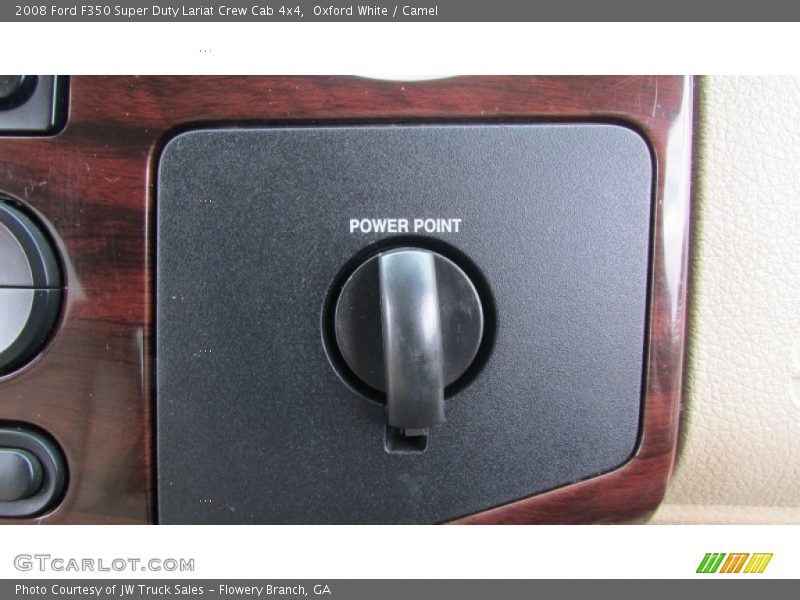 Oxford White / Camel 2008 Ford F350 Super Duty Lariat Crew Cab 4x4