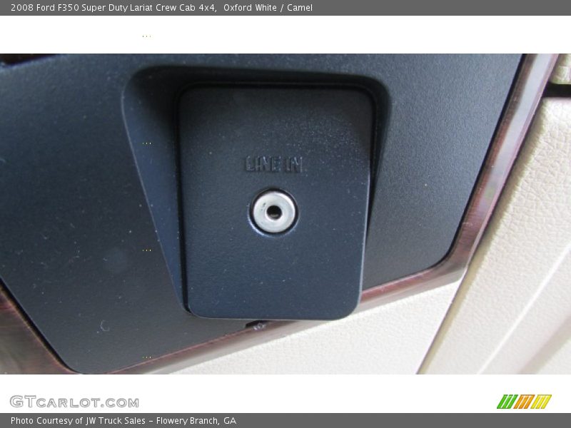 Oxford White / Camel 2008 Ford F350 Super Duty Lariat Crew Cab 4x4