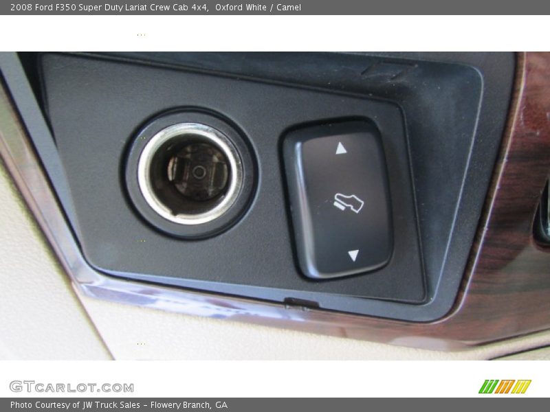 Oxford White / Camel 2008 Ford F350 Super Duty Lariat Crew Cab 4x4