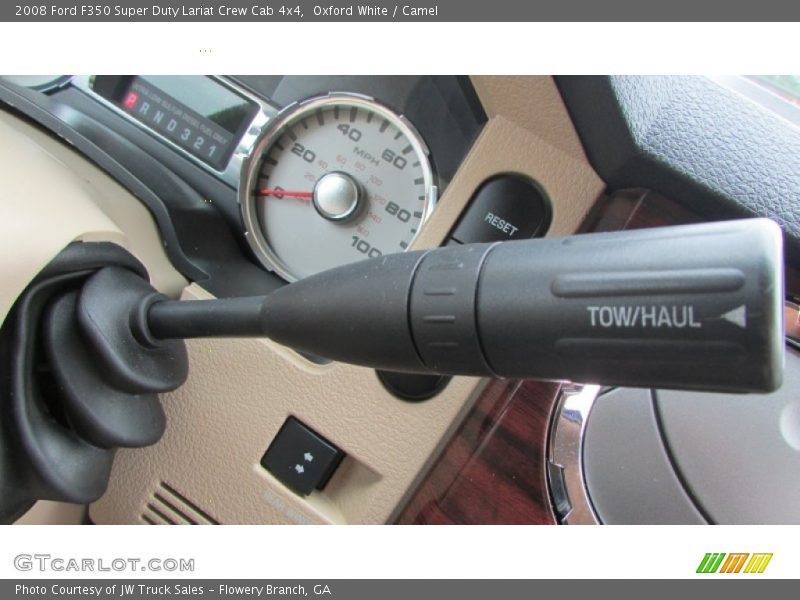 Oxford White / Camel 2008 Ford F350 Super Duty Lariat Crew Cab 4x4