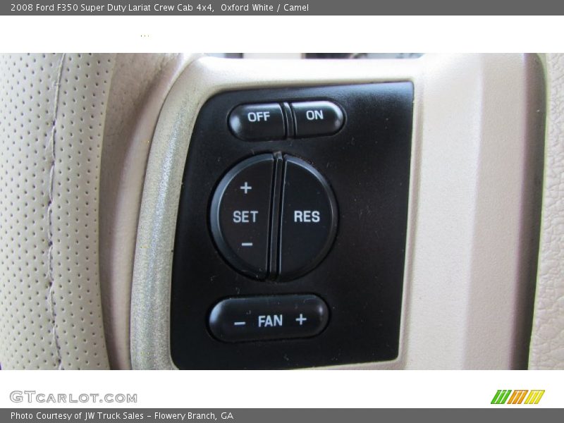 Oxford White / Camel 2008 Ford F350 Super Duty Lariat Crew Cab 4x4