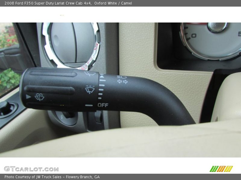 Oxford White / Camel 2008 Ford F350 Super Duty Lariat Crew Cab 4x4