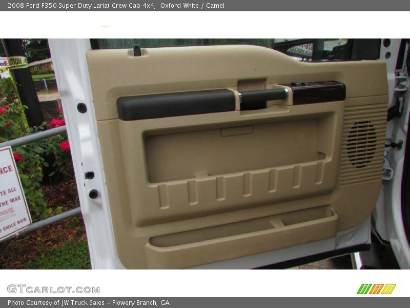 Oxford White / Camel 2008 Ford F350 Super Duty Lariat Crew Cab 4x4