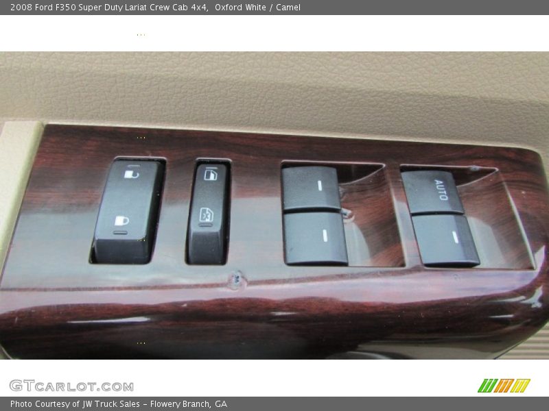 Oxford White / Camel 2008 Ford F350 Super Duty Lariat Crew Cab 4x4