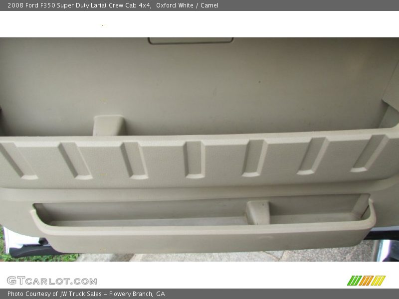 Oxford White / Camel 2008 Ford F350 Super Duty Lariat Crew Cab 4x4