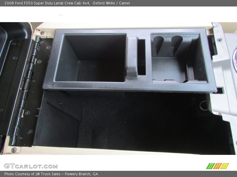 Oxford White / Camel 2008 Ford F350 Super Duty Lariat Crew Cab 4x4