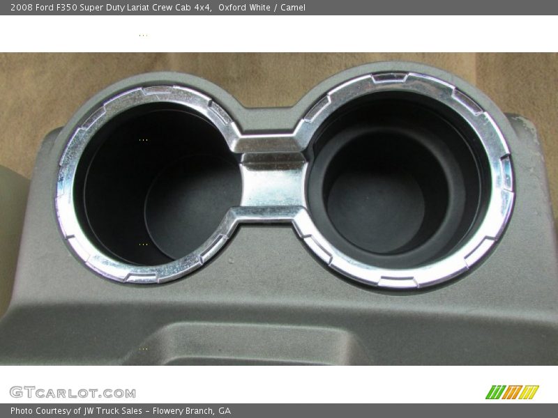 Oxford White / Camel 2008 Ford F350 Super Duty Lariat Crew Cab 4x4