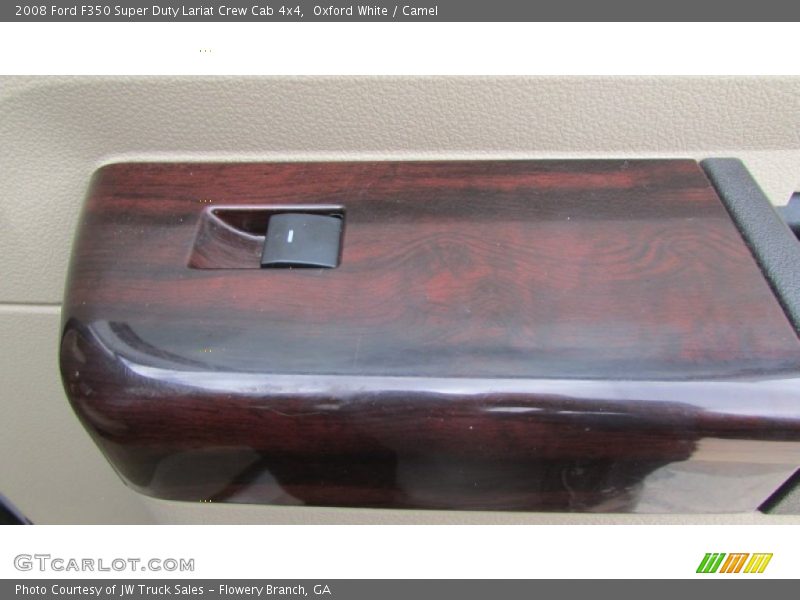 Oxford White / Camel 2008 Ford F350 Super Duty Lariat Crew Cab 4x4