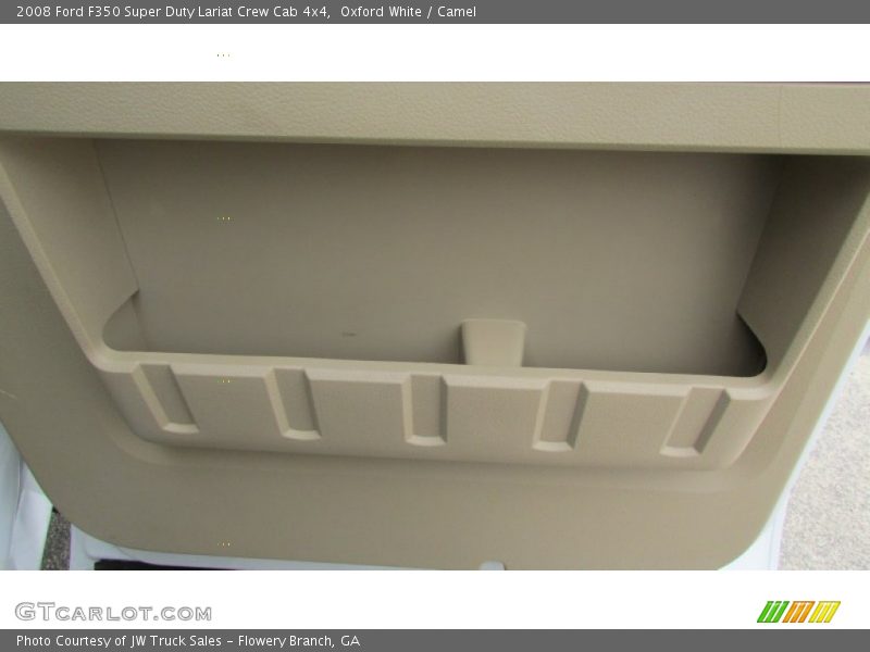 Oxford White / Camel 2008 Ford F350 Super Duty Lariat Crew Cab 4x4