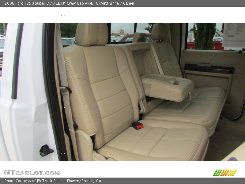 Oxford White / Camel 2008 Ford F350 Super Duty Lariat Crew Cab 4x4