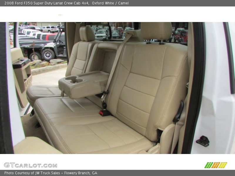 Oxford White / Camel 2008 Ford F350 Super Duty Lariat Crew Cab 4x4