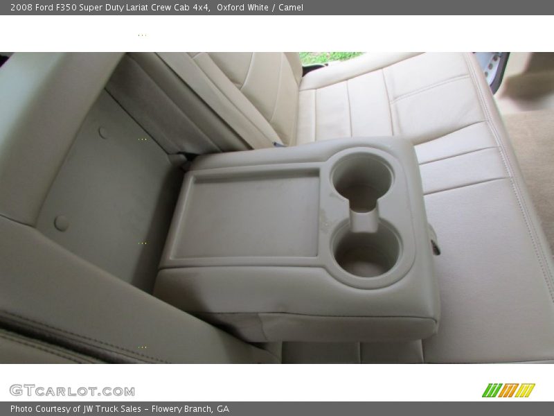 Oxford White / Camel 2008 Ford F350 Super Duty Lariat Crew Cab 4x4