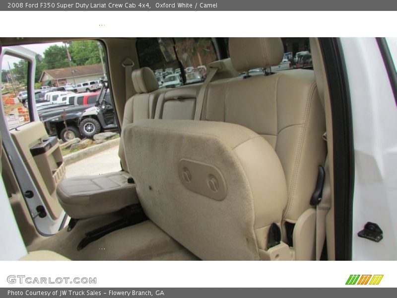 Oxford White / Camel 2008 Ford F350 Super Duty Lariat Crew Cab 4x4