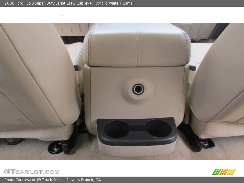 Oxford White / Camel 2008 Ford F350 Super Duty Lariat Crew Cab 4x4