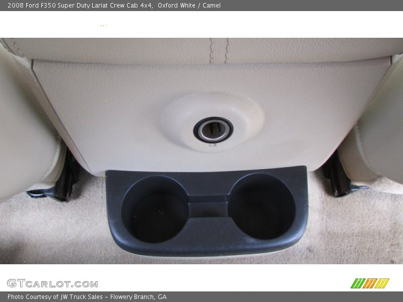Oxford White / Camel 2008 Ford F350 Super Duty Lariat Crew Cab 4x4