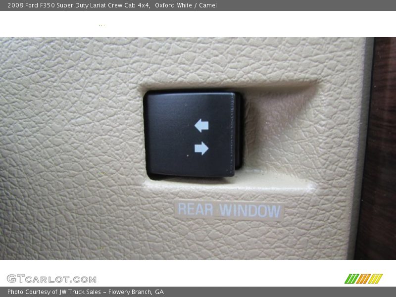 Oxford White / Camel 2008 Ford F350 Super Duty Lariat Crew Cab 4x4