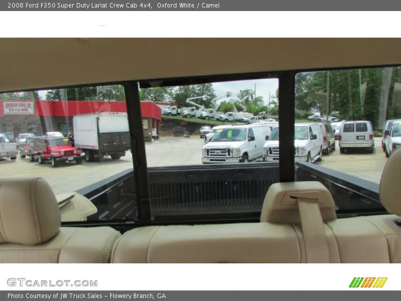 Oxford White / Camel 2008 Ford F350 Super Duty Lariat Crew Cab 4x4