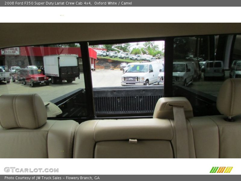 Oxford White / Camel 2008 Ford F350 Super Duty Lariat Crew Cab 4x4