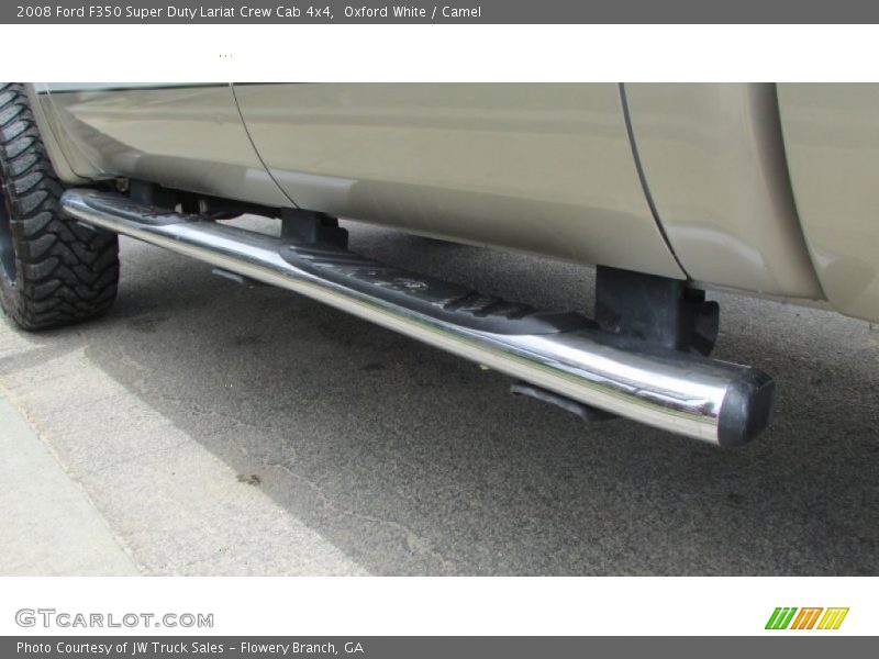 Oxford White / Camel 2008 Ford F350 Super Duty Lariat Crew Cab 4x4